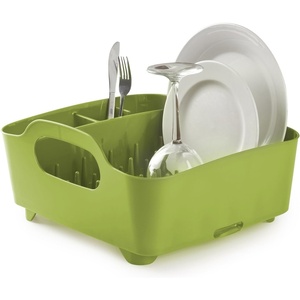 image:imageUmbra Tub Dish Drying Rack  Lightweight SelfDraining Dish Rack for Kitchen Sink and Counter at Home RV or Motorhome Smoke Black 330590582Avocado