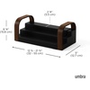 image:imageUmbra Bellwood Spice Shelf Expandable ThreeTier WhiteNatural  Pantry organizer no assembly large capacity storage fits cabinets and drawersBlackWalnut