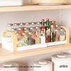 image:imageUmbra Bellwood Spice Shelf Expandable ThreeTier WhiteNatural  Pantry organizer no assembly large capacity storage fits cabinets and drawersNaturalWhite
