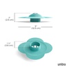 image:imageUmbra Bloom Drain Stop Bathtub Drain Hair Catcher 3Inch Surf Blue  Silicone material flexible and durable fits standard drains wipe or rinse clean rust resistantSurf