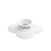 image:imageUmbra Bloom Drain Stop Bathtub Drain Hair Catcher 3Inch Surf Blue  Silicone material flexible and durable fits standard drains wipe or rinse clean rust resistantWhite