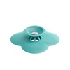image:imageUmbra Bloom Drain Stop Bathtub Drain Hair Catcher 3Inch Surf Blue  Silicone material flexible and durable fits standard drains wipe or rinse clean rust resistantSurf