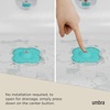 image:imageUmbra Bloom Drain Stop Bathtub Drain Hair Catcher 3Inch Surf Blue  Silicone material flexible and durable fits standard drains wipe or rinse clean rust resistantSurf