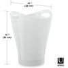 image:imageUmbra Garbino Trash Can 225Gallon 85L Capacity BlackMetallicwhite