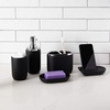 image:imageUmbra Junip Bath Accessories Tumbler  Modern White Resin Holder and Organizer Perfect for Holding Toothbrushes Makeup Brushes and Various Bath Items BlackBlack