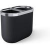 image:imageUmbra Junip Bath Accessories Tumbler  Modern White Resin Holder and Organizer Perfect for Holding Toothbrushes Makeup Brushes and Various Bath Items BlackBlack