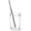 image:imageUmbra Junip Bath Accessories Tumbler  Modern White Resin Holder and Organizer Perfect for Holding Toothbrushes Makeup Brushes and Various Bath Items BlackClear