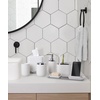 image:imageUmbra Junip Bath Accessories Tumbler  Modern White Resin Holder and Organizer Perfect for Holding Toothbrushes Makeup Brushes and Various Bath Items BlackWhite