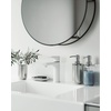 image:imageUmbra Junip Bath Accessories Tumbler  Modern White Resin Holder and Organizer Perfect for Holding Toothbrushes Makeup Brushes and Various Bath Items BlackStainless Steel