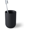 image:imageUmbra Junip Bath Accessories Tumbler  Modern White Resin Holder and Organizer Perfect for Holding Toothbrushes Makeup Brushes and Various Bath Items BlackBlack
