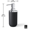 image:imageUmbra Junip Soap Pump Dispenser BlackChrome1 Count Pack of 1