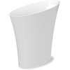 image:imageUmbra Skinny Trash Can  Builtin handle fits narrow openings and odd spaces strong construction easy wipe clean rounded corners