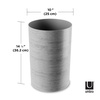 image:imageUmbra Treela Small Trash Durable Garbage Can Waste Basket for Bathroom Bedroom Office and More GreywoodGreywood