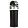 image:imageUmbra Venti Kitchen Trash Can with Swing Top Lid Large 16Gallon 62 L Capacity SandNickel  Easy wipe clean bag concealing neck ring residential and commercial use works with drawstring and flap tie bags plasticBlackNickel