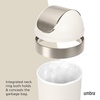 image:imageUmbra Venti Kitchen Trash Can with Swing Top Lid Large 16Gallon 62 L Capacity SandNickel  Easy wipe clean bag concealing neck ring residential and commercial use works with drawstring and flap tie bags plasticSandNickel