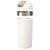 image:imageUmbra Venti Kitchen Trash Can with Swing Top Lid Large 16Gallon 62 L Capacity SandNickel  Easy wipe clean bag concealing neck ring residential and commercial use works with drawstring and flap tie bags plasticSandNickel