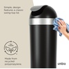 image:imageUmbra Venti Kitchen Trash Can with Swing Top Lid Large 16Gallon 62 L Capacity SandNickel  Easy wipe clean bag concealing neck ring residential and commercial use works with drawstring and flap tie bags plasticBlackNickel