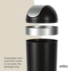 image:imageUmbra Venti Kitchen Trash Can with Swing Top Lid Large 16Gallon 62 L Capacity SandNickel  Easy wipe clean bag concealing neck ring residential and commercial use works with drawstring and flap tie bags plasticBlackNickel