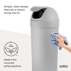 image:imageUmbra Venti Kitchen Trash Can with Swing Top Lid Large 16Gallon 62 L Capacity SandNickel  Easy wipe clean bag concealing neck ring residential and commercial use works with drawstring and flap tie bags plasticGrey