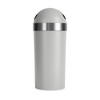 image:imageUmbra Venti Kitchen Trash Can with Swing Top Lid Large 16Gallon 62 L Capacity SandNickel  Easy wipe clean bag concealing neck ring residential and commercial use works with drawstring and flap tie bags plasticGreyNickel