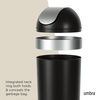 image:imageUmbra Venti Trash Can Swing Top Lid Kitchen Garbage Can 16 Gallon Black  Stable and durable build easy wipe clean maintenance indoor or outdoor use commercial or residential plasticBlackNickel