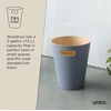 image:imageUmbra Woodrow Trash Can Wooden Wastebasket 2 Gallon Dark GreyNatural  Beech wood construction integrated carry handles twotone design durable build fits small spaces bathroom or officeSlate Blue