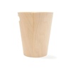 image:imageUmbra Woodrow Trash Can Wooden Wastebasket 2 Gallon Dark GreyNatural  Beech wood construction integrated carry handles twotone design durable build fits small spaces bathroom or officeNatural