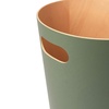 image:imageUmbra Woodrow Trash Can Wooden Wastebasket 2 Gallon WhiteNatural  Beech wood construction integrated carry handles twotone design durable build fits small spaces bathroom or officeSpruce