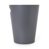 image:imageUmbra Woodrow Trash Can Wooden Wastebasket 2 Gallon WhiteNatural  Beech wood construction integrated carry handles twotone design durable build fits small spaces bathroom or officeDark Grey