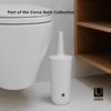 image:imageUmbra Corsa Toilet Brush with Holder White  Compact design discreet storage keeps brush contained and accessibleWhite