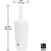 image:imageUmbra Corsa Toilet Brush with Holder White  Compact design discreet storage keeps brush contained and accessibleWhite
