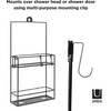 image:imageUmbra Cubiko Shower Caddy Black Metal Shower Caddy Over the Shower HeadBlack