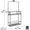 image:imageUmbra Cubiko Shower Caddy Black Metal Shower Caddy Over the Shower HeadBlack