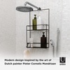 image:imageUmbra Cubiko Shower Caddy Black Metal Shower Caddy Over the Shower HeadBlack