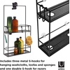 image:imageUmbra Cubiko Shower Caddy Black Metal Shower Caddy Over the Shower HeadBlack