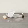 image:imageUmbra Cubiko Shower Caddy Metal Corner Shelf with Adhesive White  Waterproof construction holds 10 lbs per bin rust resistant finish nondamaging install includes hooks set of 2White