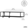 image:imageUmbra Cubiko Shower Caddy Metal Corner Shelf with Adhesive White  Waterproof construction holds 10 lbs per bin rust resistant finish nondamaging install includes hooks set of 2Black