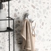 image:imageUmbra Flex Adhesive Double Hook Removable Shower Towel Hook White  Rust proof easy to clean fits tiles and drywall bathroom organizer recycled plasticHook