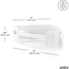 image:imageUmbra Flex Adhesive Shower Corner Shelf for Bathroom White  Strong adhesive backing secure wall attachment easy installation