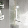 image:imageUmbra Flex Adhesive Shower Squeegee Extendable Handle 16Inch White  Rustproof silicone blade nondamaging wall installation fits tiles and drywall streakfree results recycled plasticPack of 1