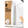image:imageUmbra Flex Adhesive Shower Squeegee Extendable Handle 16Inch White  Rustproof silicone blade nondamaging wall installation fits tiles and drywall streakfree results recycled plasticPack of 1