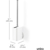 image:imageUmbra Flex Adhesive Toilet Brush with Holder for Bathroom White