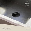 image:imageUmbra Flex Drain StopHair Catcher GreyBlack