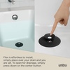 image:imageUmbra Flex Drain StopHair Catcher GreyBlack
