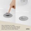 image:imageUmbra Flex Drain StopHair Catcher GreyGray