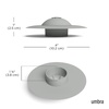 image:imageUmbra Flex Drain StopHair Catcher GreyGray