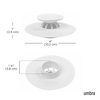 image:imageUmbra Flex Drain StopHair Catcher GreyWhite