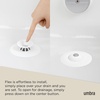 image:imageUmbra Flex Drain StopHair Catcher GreyWhite
