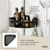 image:imageUmbra Flex Modern Bathrrom Caddy Bins Black  Strong adhesive backing secure wall attachment easy installationBlack