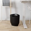 image:imageUmbra Harlo Bathroom Trash Can 24 Gallon Wastebasket White  Slim profile narrow spaces spacesaving design easy placementBlack